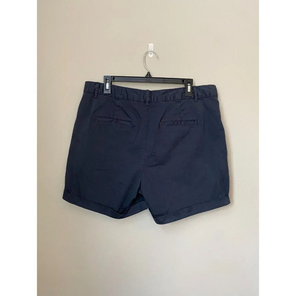 Gap Women's 5" Khaki Short in Navy, Size: 14 High Rise Chino Flat Front Casual - Picture 9 of 16